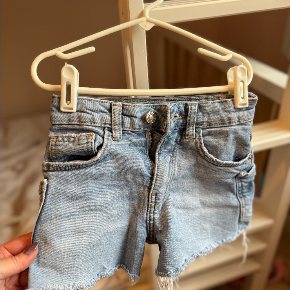 Light Blue Denim Cutoff Shorts